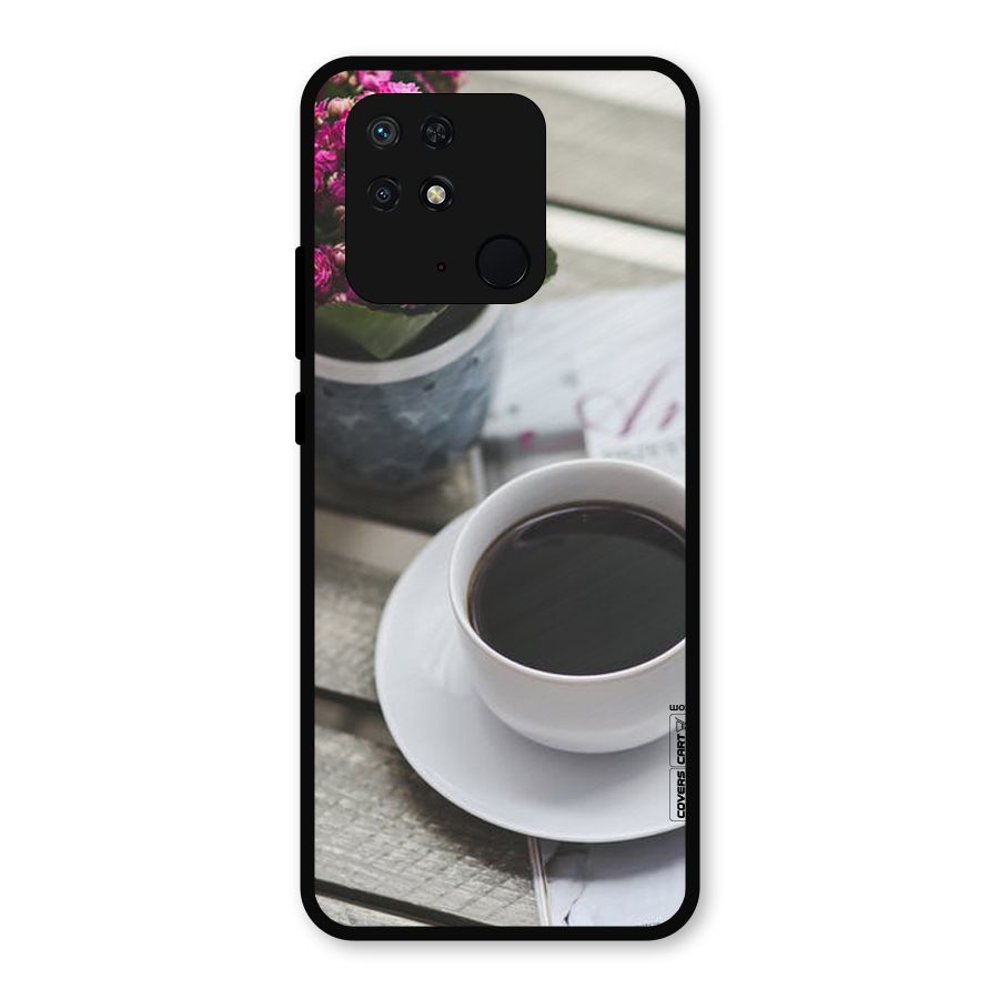 Flower And Blend Metal Back Case for Redmi 10 Power