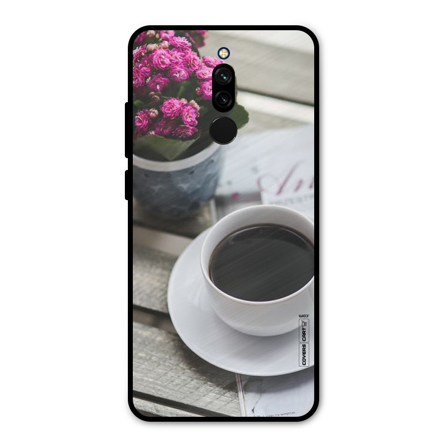 Flower And Blend Metal Back Case for Redmi 8