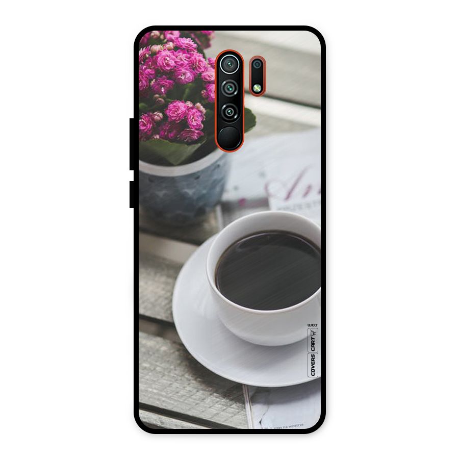 Flower And Blend Metal Back Case for Redmi 9 Prime