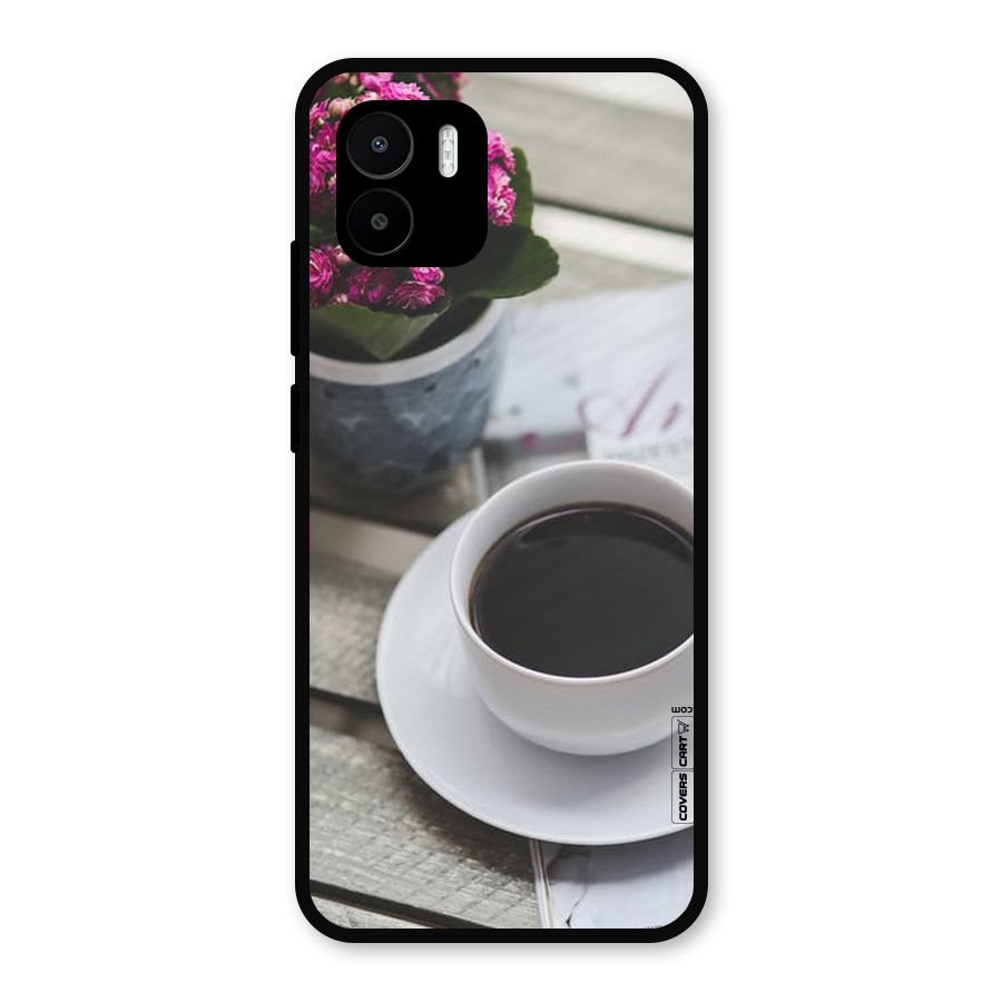 Flower And Blend Metal Back Case for Redmi A2