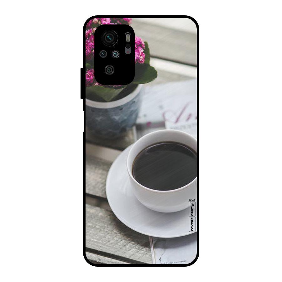 Flower And Blend Metal Back Case for Redmi Note 10S