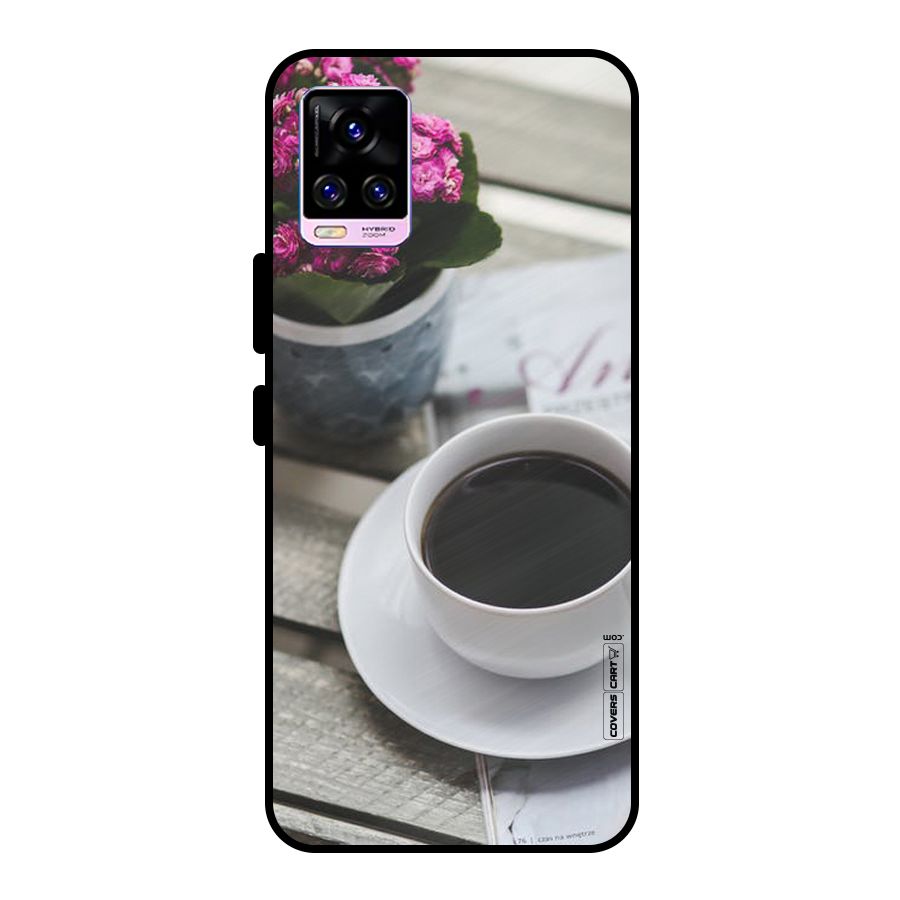 Flower And Blend Metal Back Case for Vivo V20 Pro
