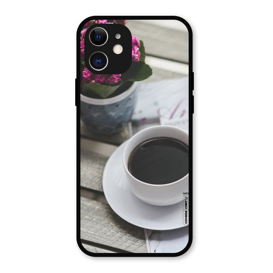 Flower And Blend Metal Back Case for iPhone 12