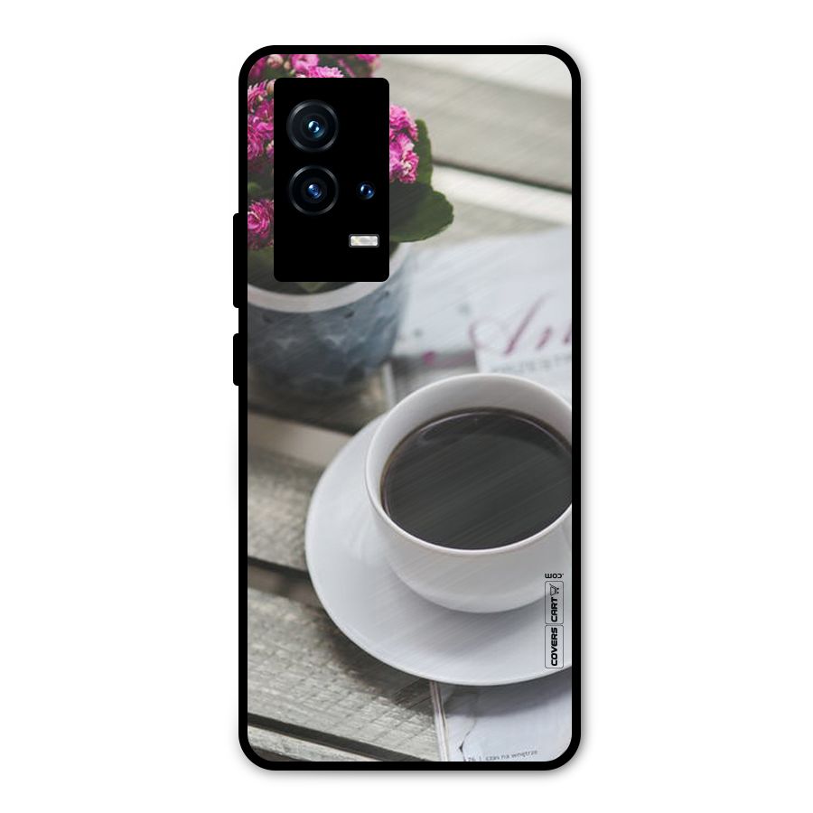 Flower And Blend Metal Back Case for iQOO 9 5G
