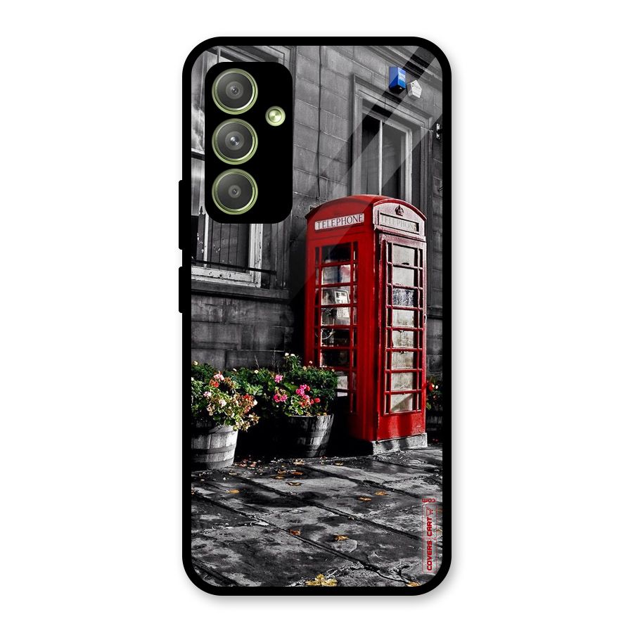 Flower And Booth Glass Back Case for Galaxy A54