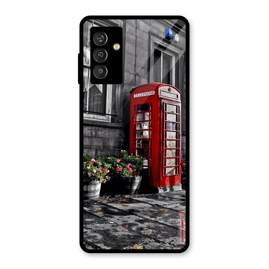 Flower And Booth Glass Back Case for Galaxy M13