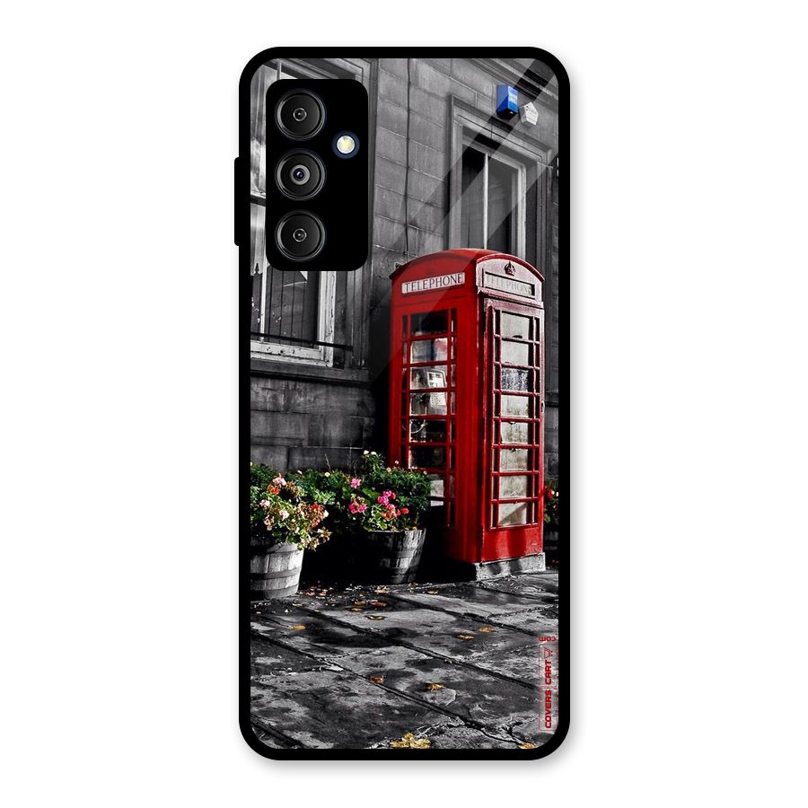 Flower And Booth Glass Back Case for Galaxy M14 5G