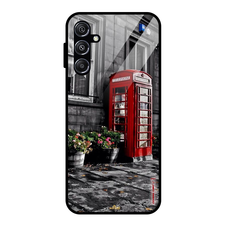 Flower And Booth Glass Back Case for Galaxy M34 5G