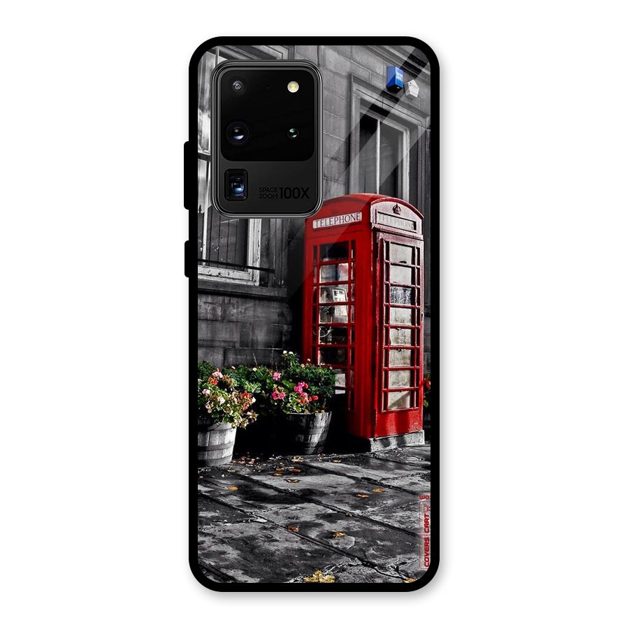Flower And Booth Glass Back Case for Galaxy S20 Ultra