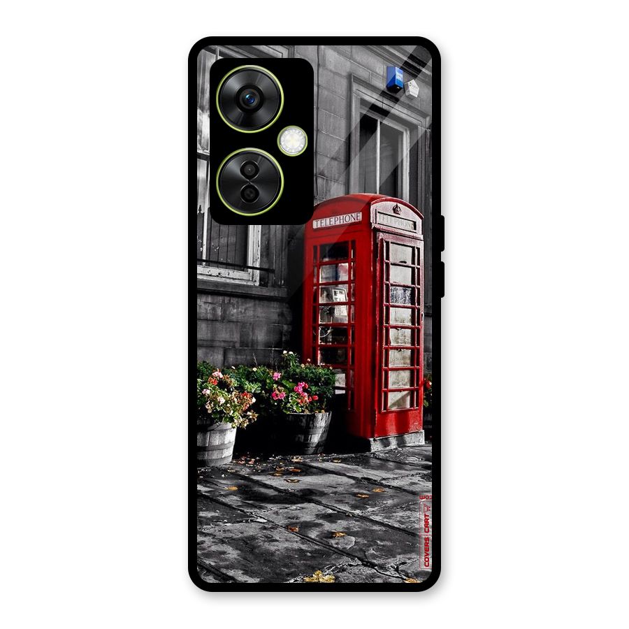 Flower And Booth Glass Back Case for OnePlus Nord CE 3 Lite
