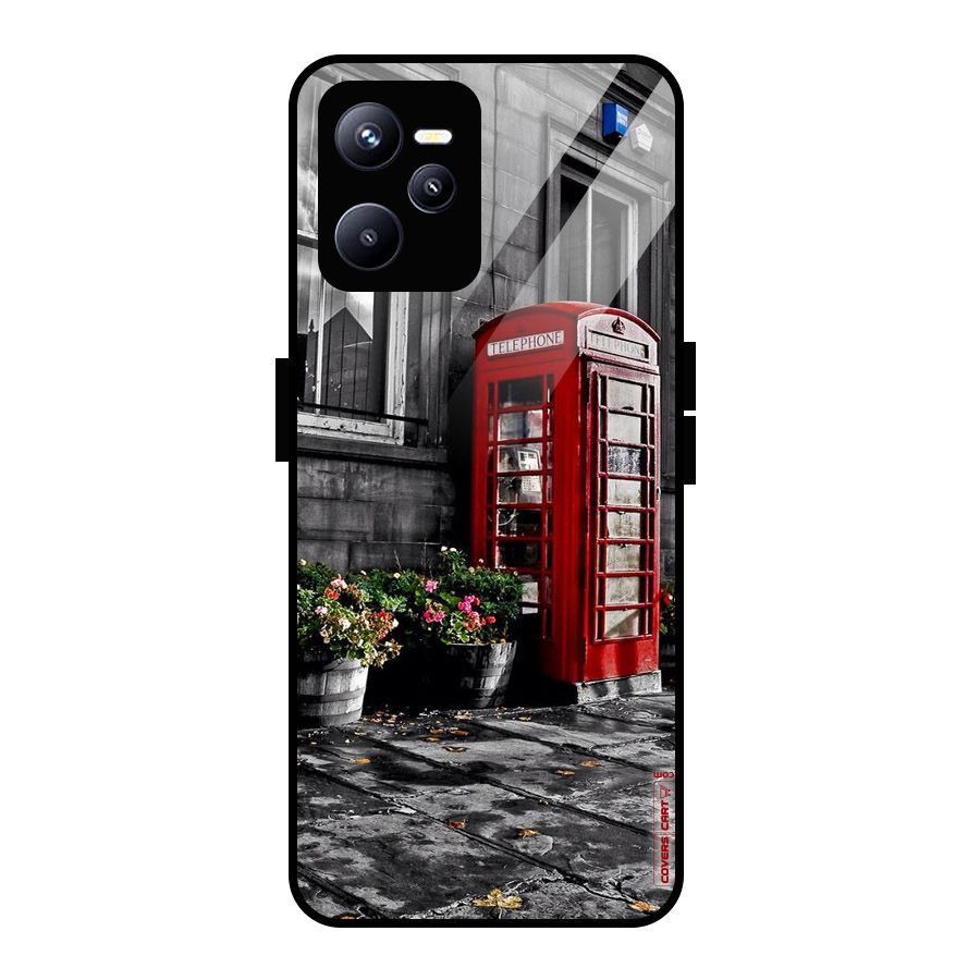 Flower And Booth Glass Back Case for Realme C35
