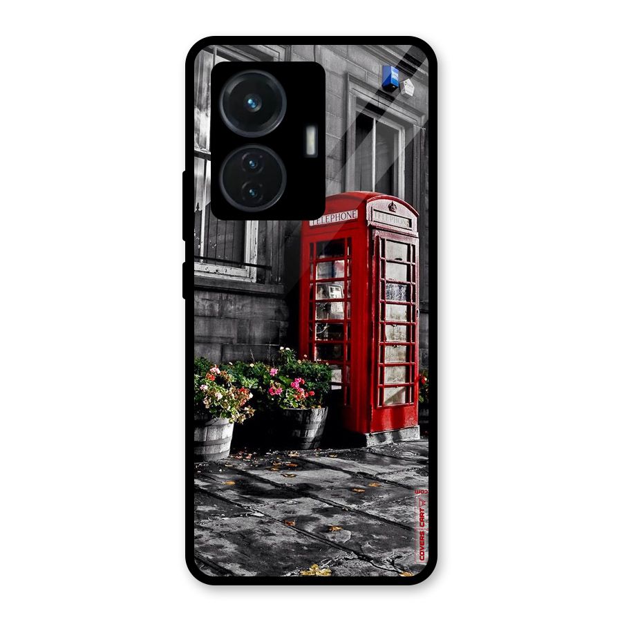 Flower And Booth Glass Back Case for Vivo T1 44W