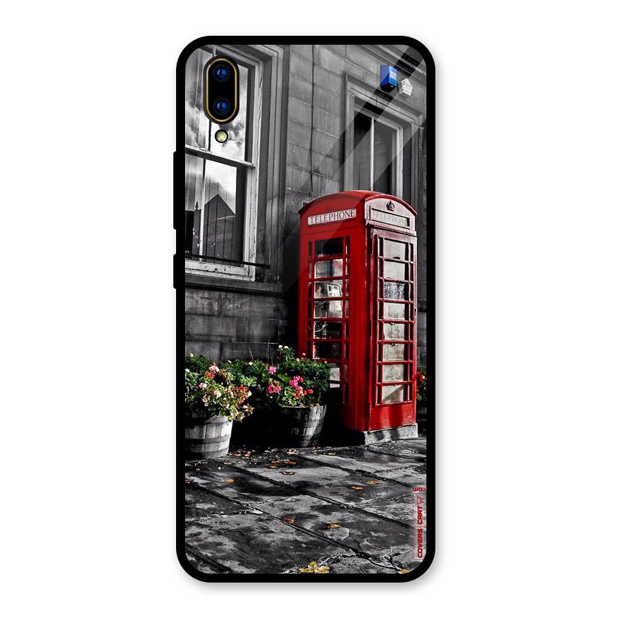 Flower And Booth Glass Back Case for Vivo V11 Pro