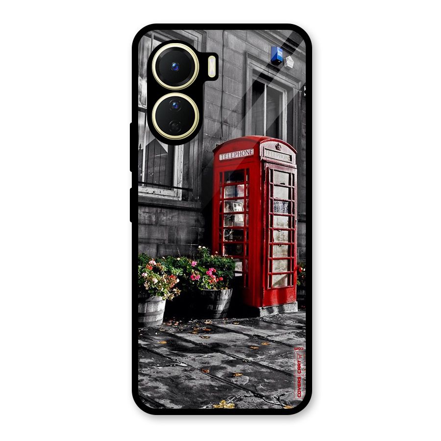 Flower And Booth Glass Back Case for Vivo Y16
