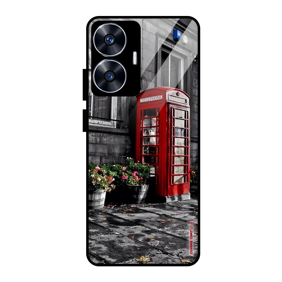 Flower And Booth Glass Back Case for realme C55