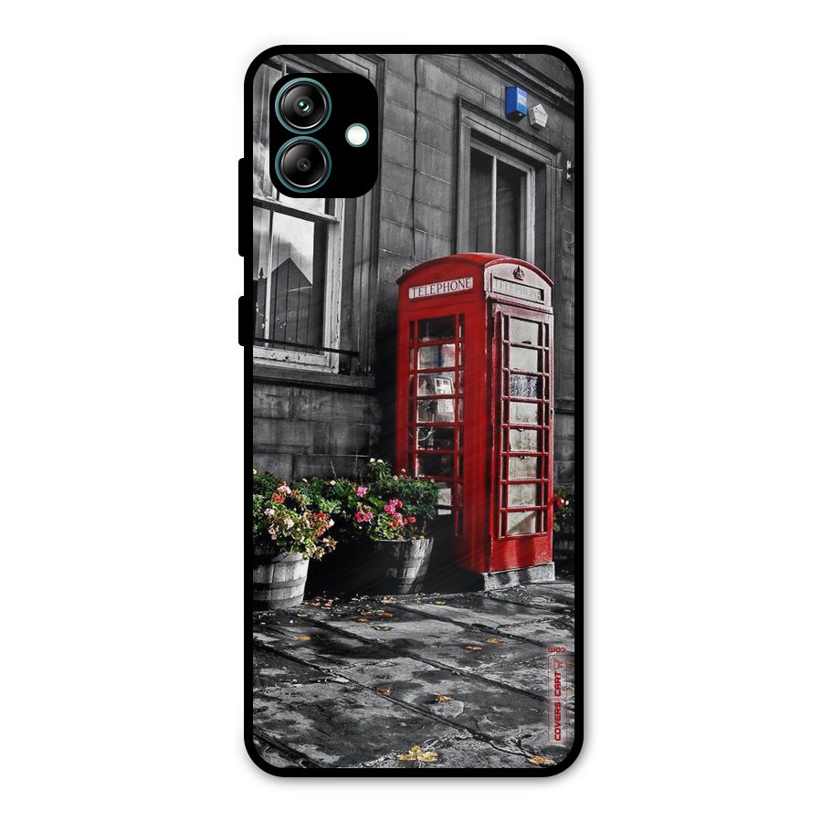 Flower And Booth Metal Back Case for Galaxy A04