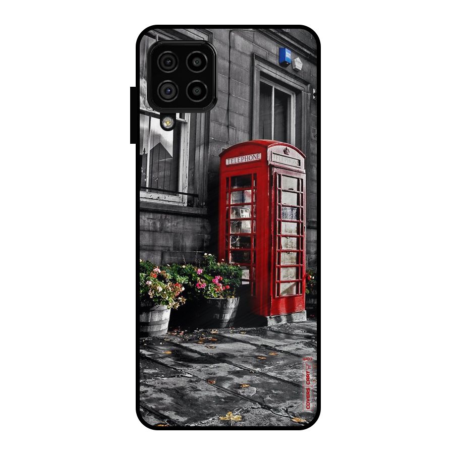 Flower And Booth Metal Back Case for Galaxy A22 4G