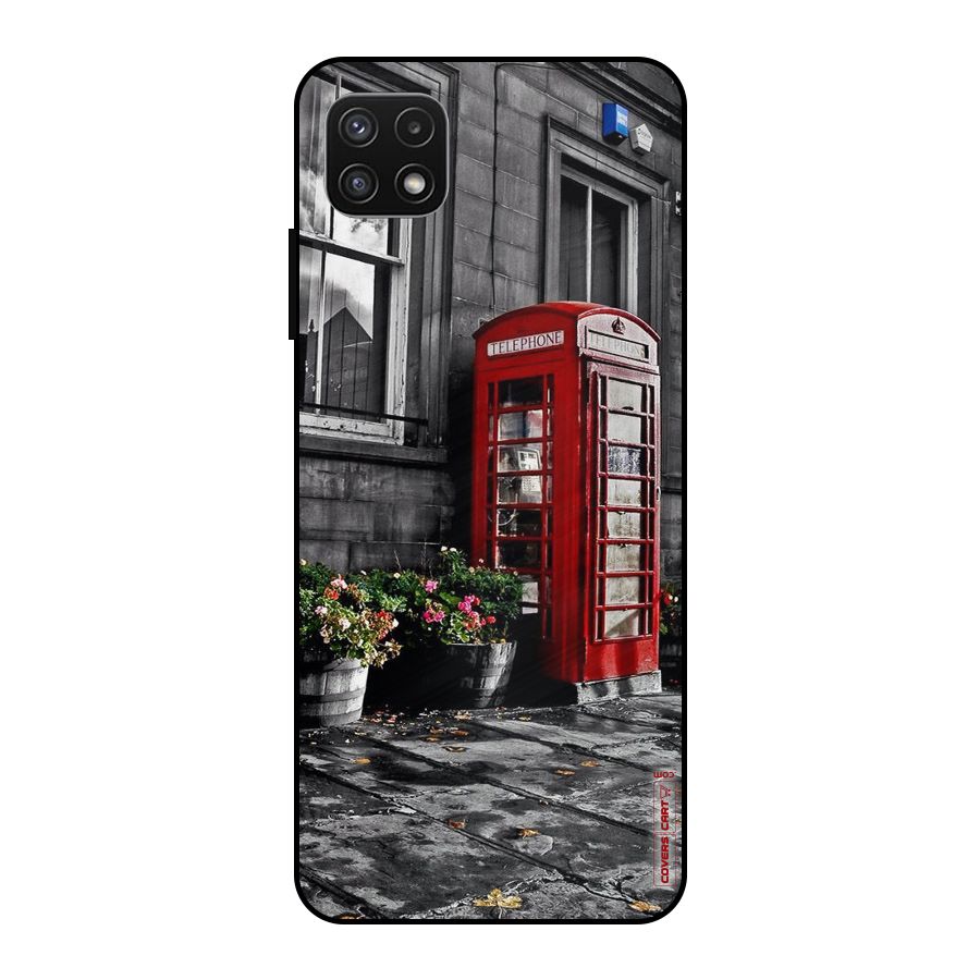 Flower And Booth Metal Back Case for Galaxy A22 5G