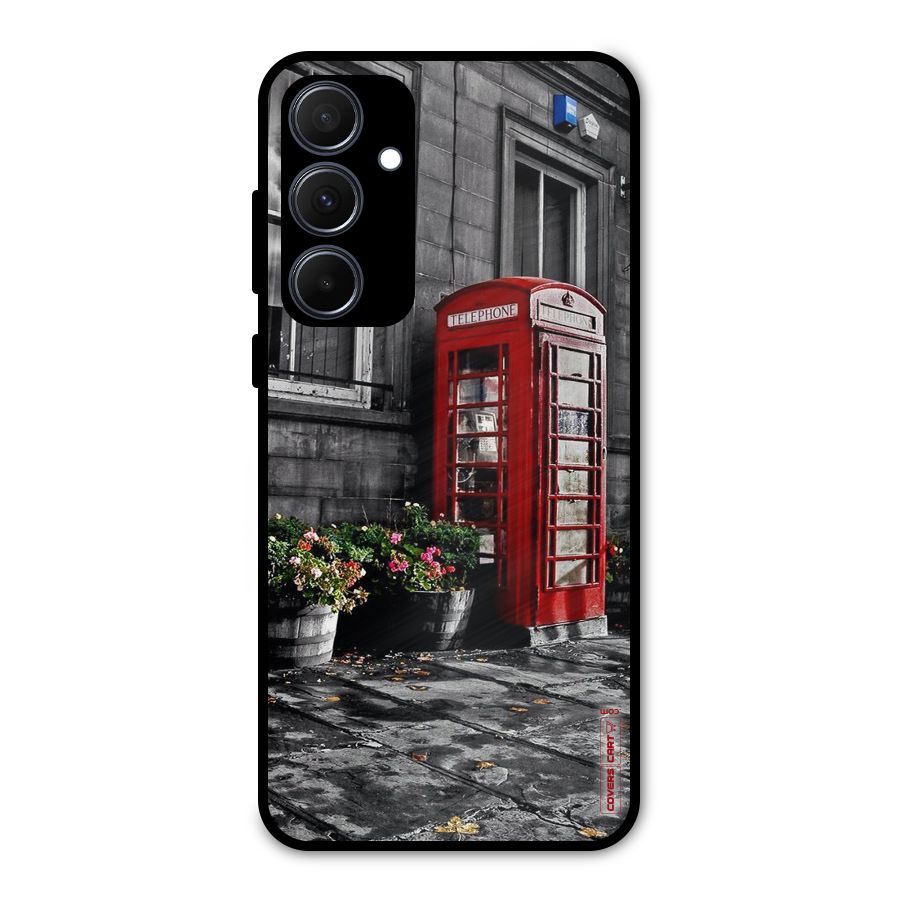 Flower And Booth Metal Back Case for Galaxy A35