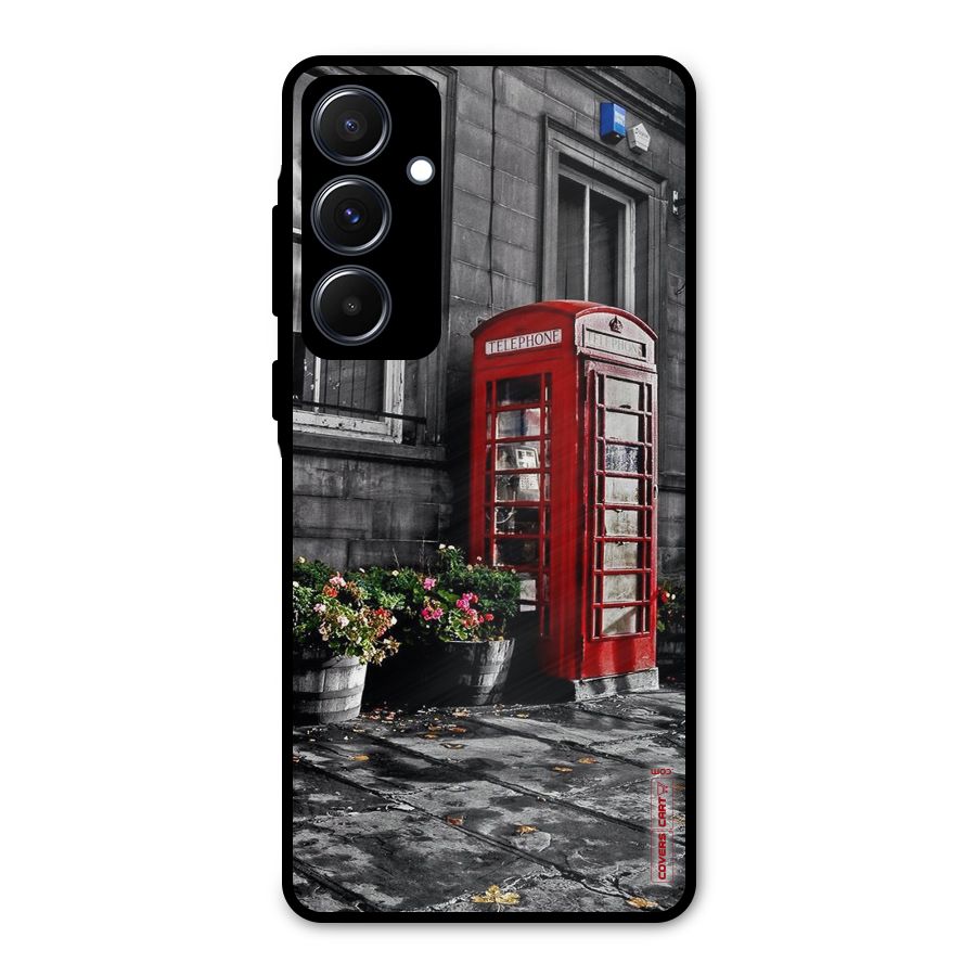 Flower And Booth Metal Back Case for Galaxy A55