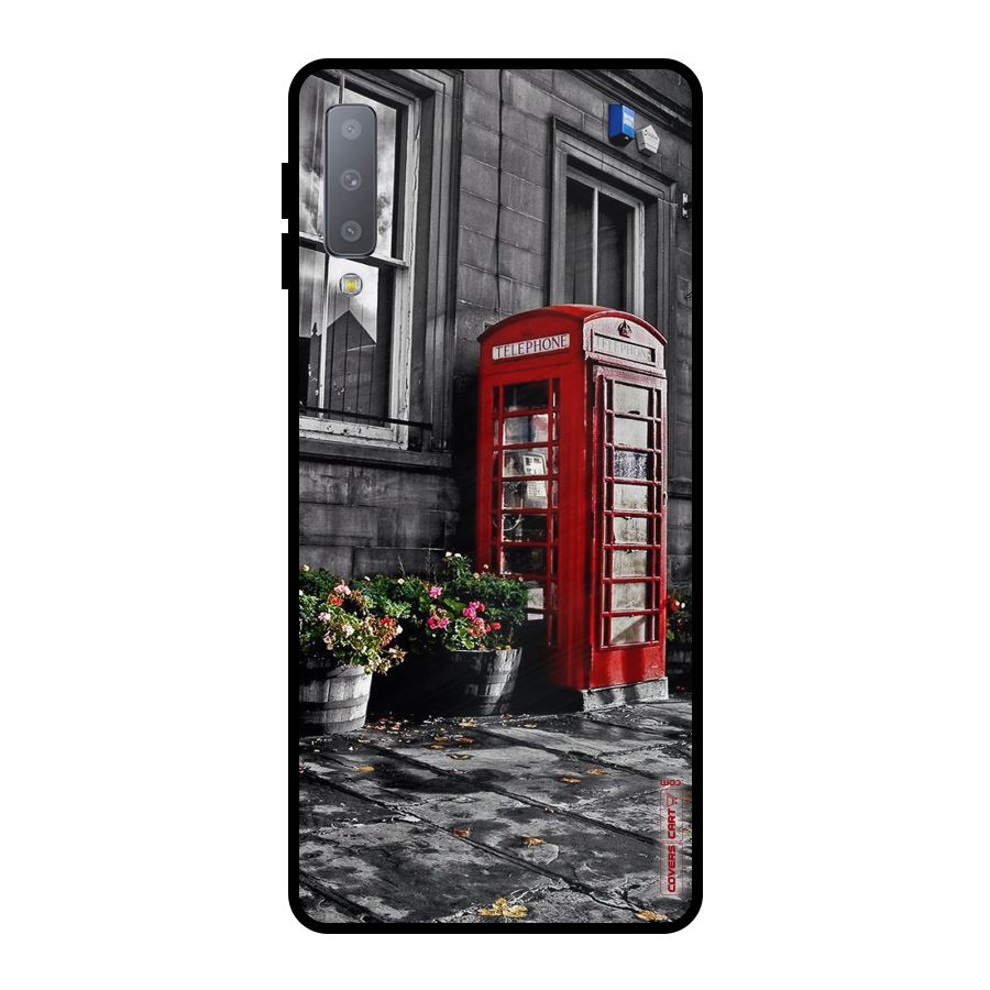 Flower And Booth Metal Back Case for Galaxy A7 (2018)