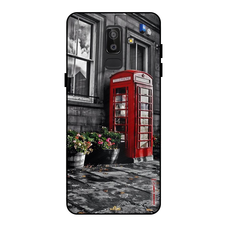 Flower And Booth Metal Back Case for Galaxy J8