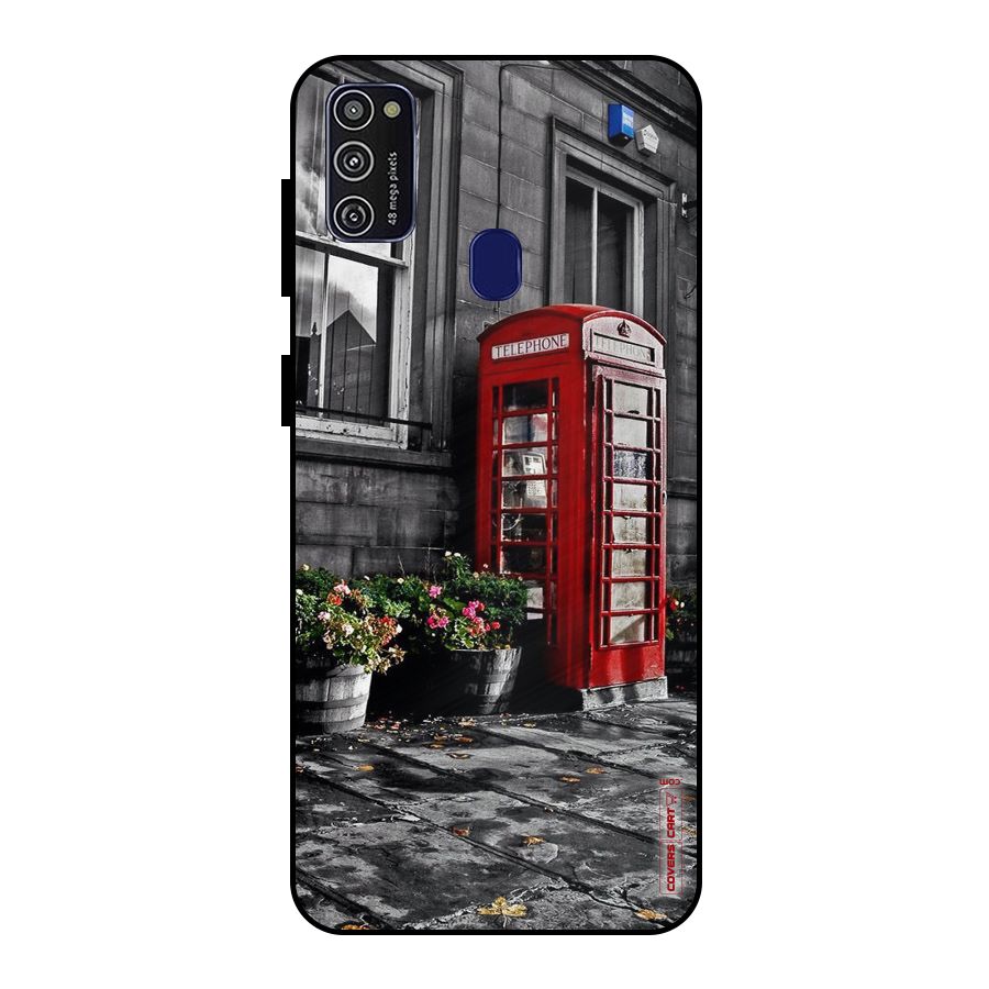 Flower And Booth Metal Back Case for Galaxy M21