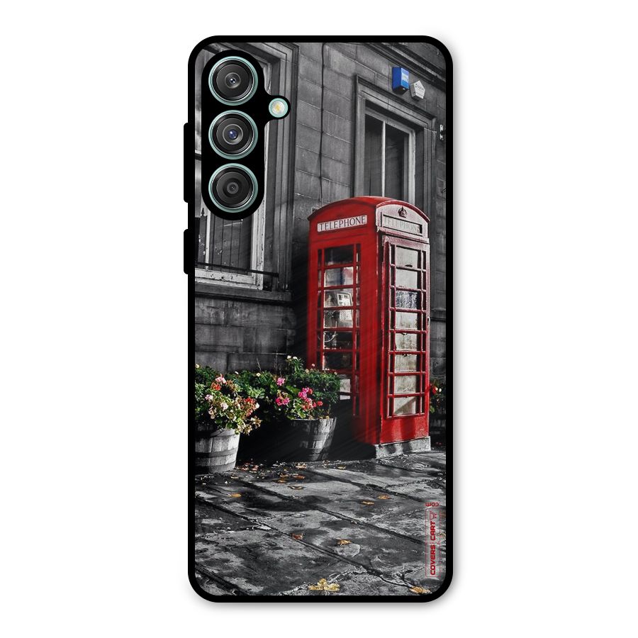 Flower And Booth Metal Back Case for Galaxy M55 5G