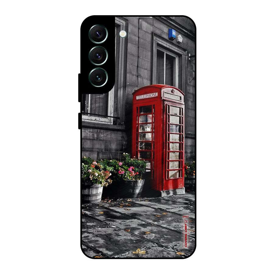 Flower And Booth Metal Back Case for Galaxy S22 Plus 5G