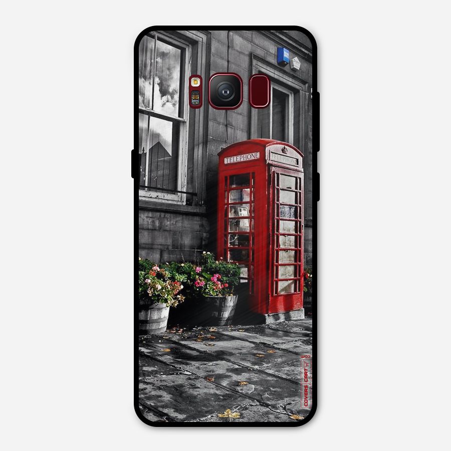 Flower And Booth Metal Back Case for Galaxy S8