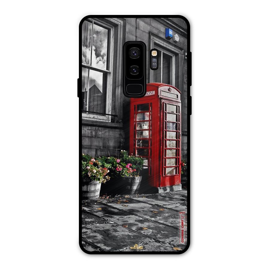 Flower And Booth Metal Back Case for Galaxy S9 Plus