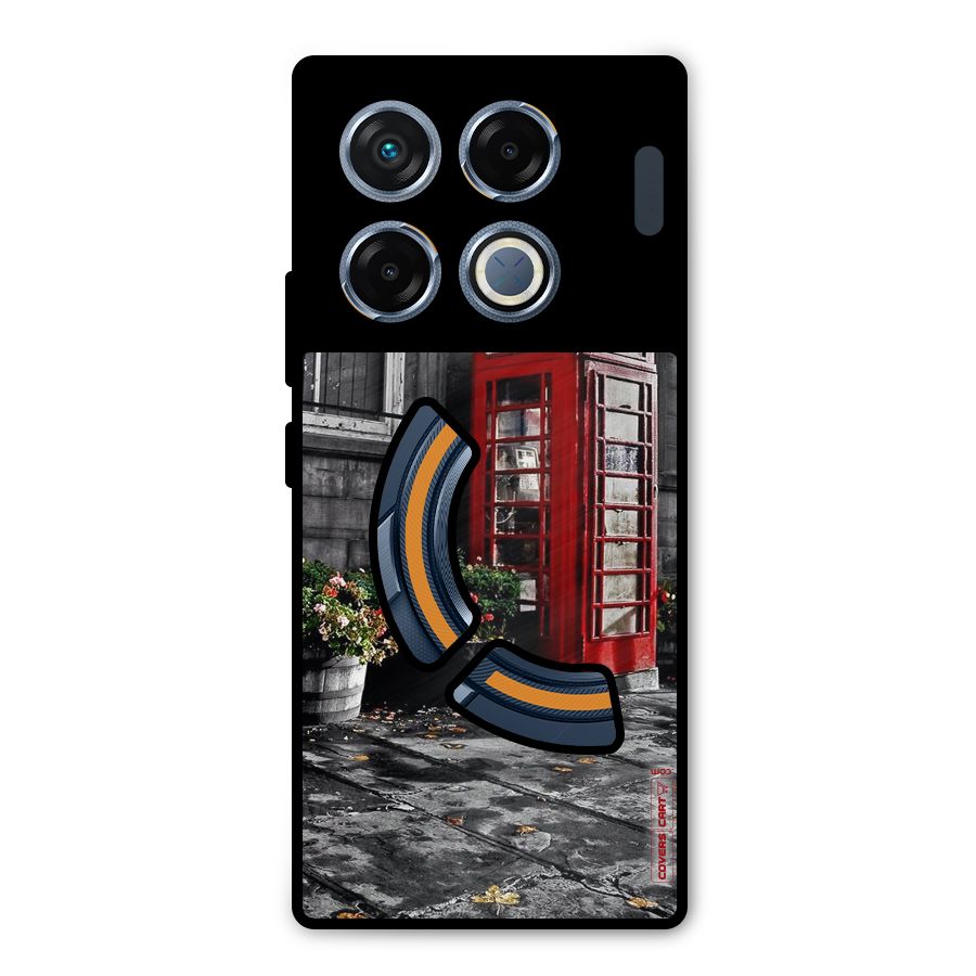Flower And Booth Metal Back Case for Infinix GT 20 Pro