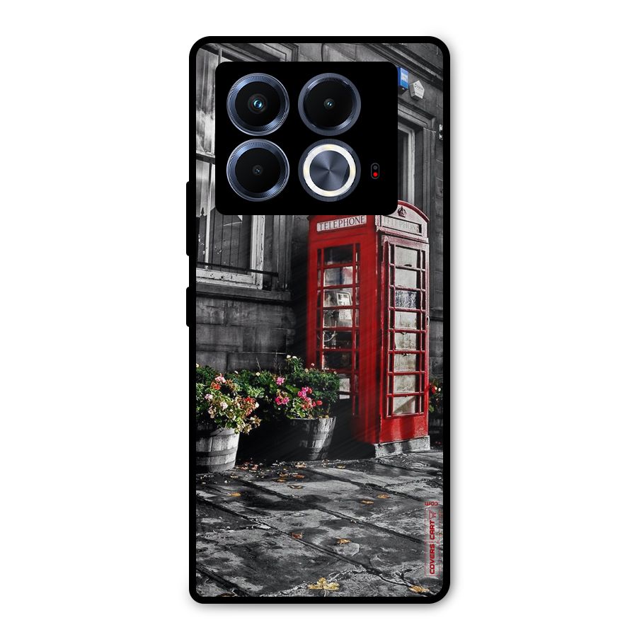 Flower And Booth Metal Back Case for Infinix Note 40 5G