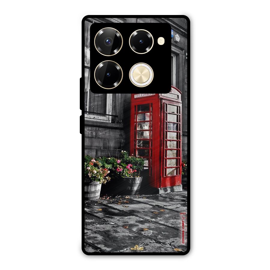 Flower And Booth Metal Back Case for Infinix Note 40 Pro Plus