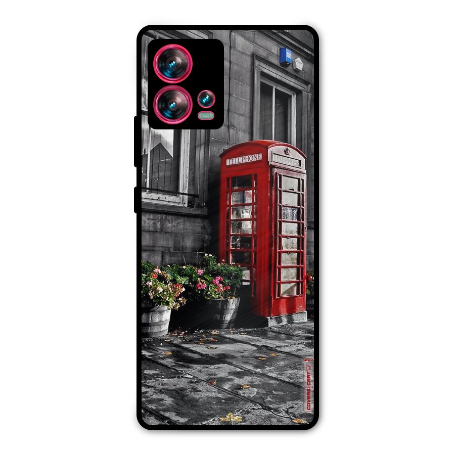 Flower And Booth Metal Back Case for Motorola Edge 30 Fusion