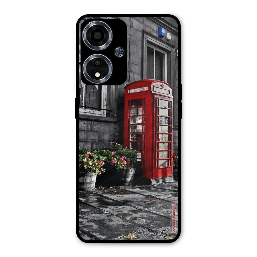 Flower And Booth Metal Back Case for Oppo A59