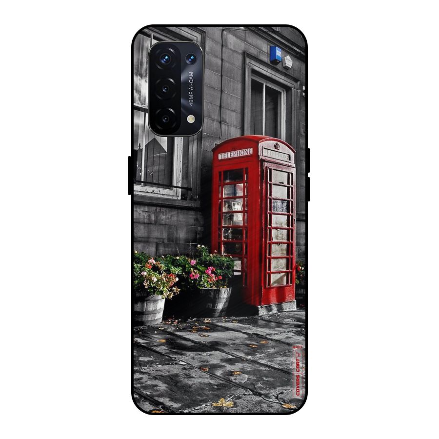 Flower And Booth Metal Back Case for Oppo A74 5G