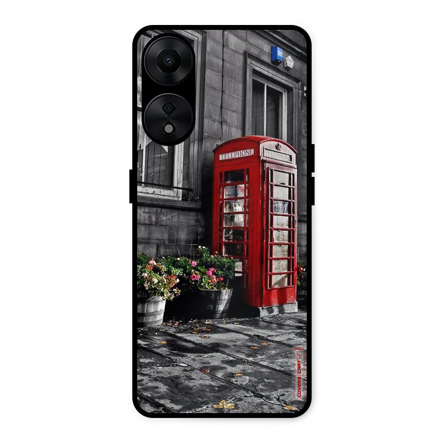 Flower And Booth Metal Back Case for Oppo A78 5G