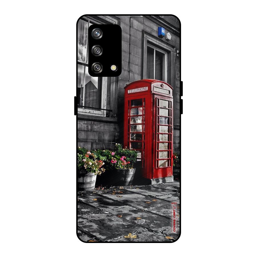 Flower And Booth Metal Back Case for Oppo F19