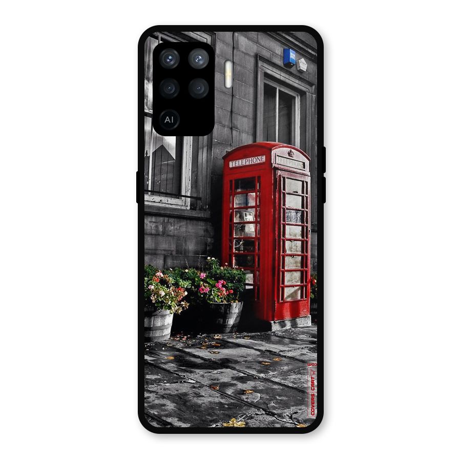 Flower And Booth Metal Back Case for Oppo F19 Pro