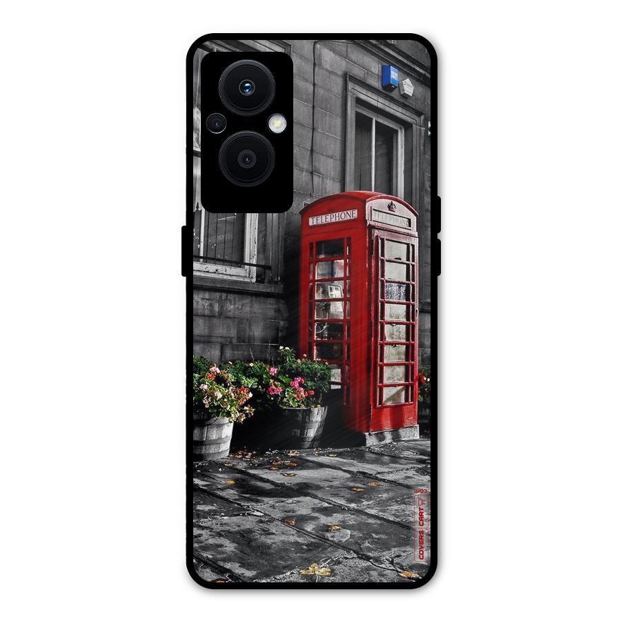 Flower And Booth Metal Back Case for Oppo F21s Pro 5G