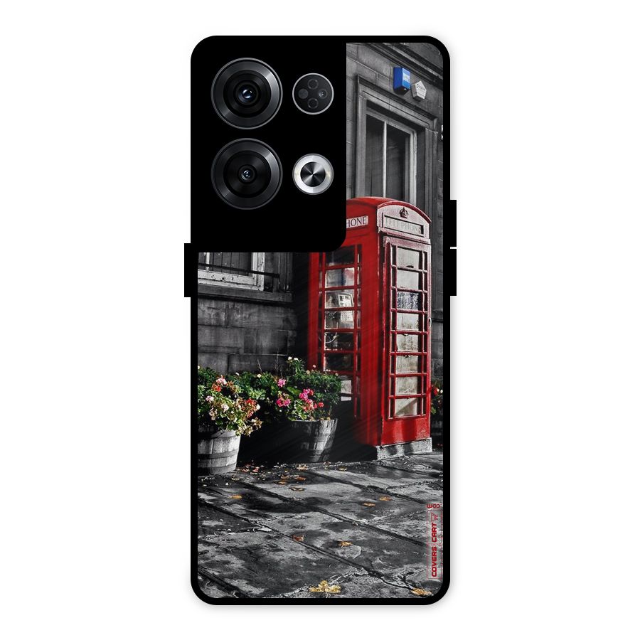 Flower And Booth Metal Back Case for Oppo Reno8 Pro 5G