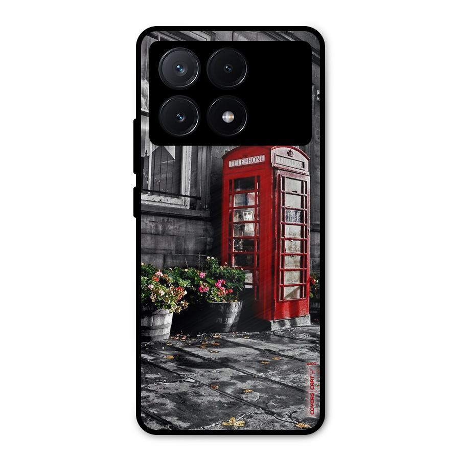 Flower And Booth Metal Back Case for Poco X6 Pro