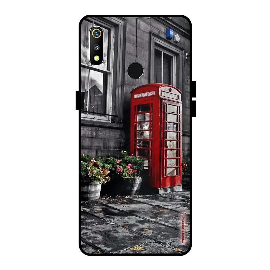 Flower And Booth Metal Back Case for Realme 3