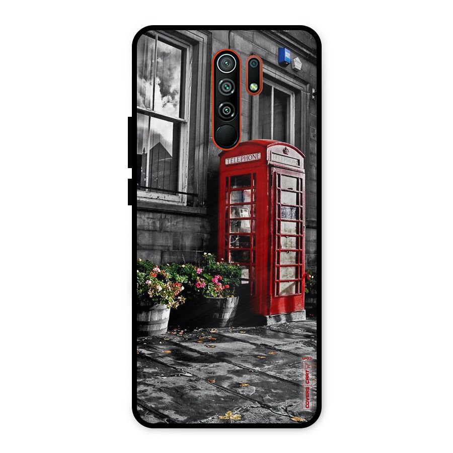 Flower And Booth Metal Back Case for Redmi 9 Prime
