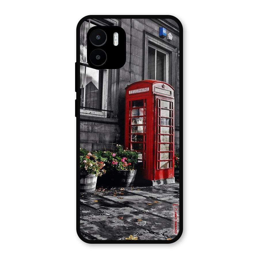 Flower And Booth Metal Back Case for Redmi A2