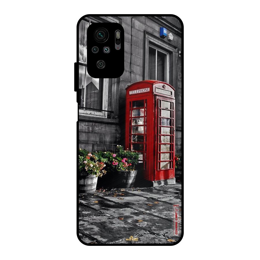 Flower And Booth Metal Back Case for Redmi Note 10S