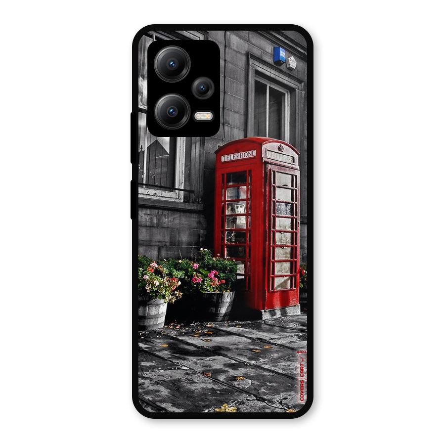 Flower And Booth Metal Back Case for Redmi Note 12 5G