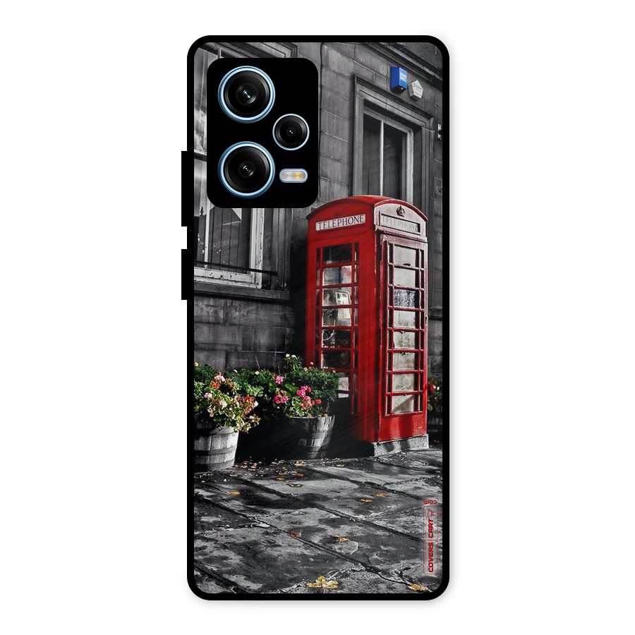 Flower And Booth Metal Back Case for Redmi Note 12 Pro
