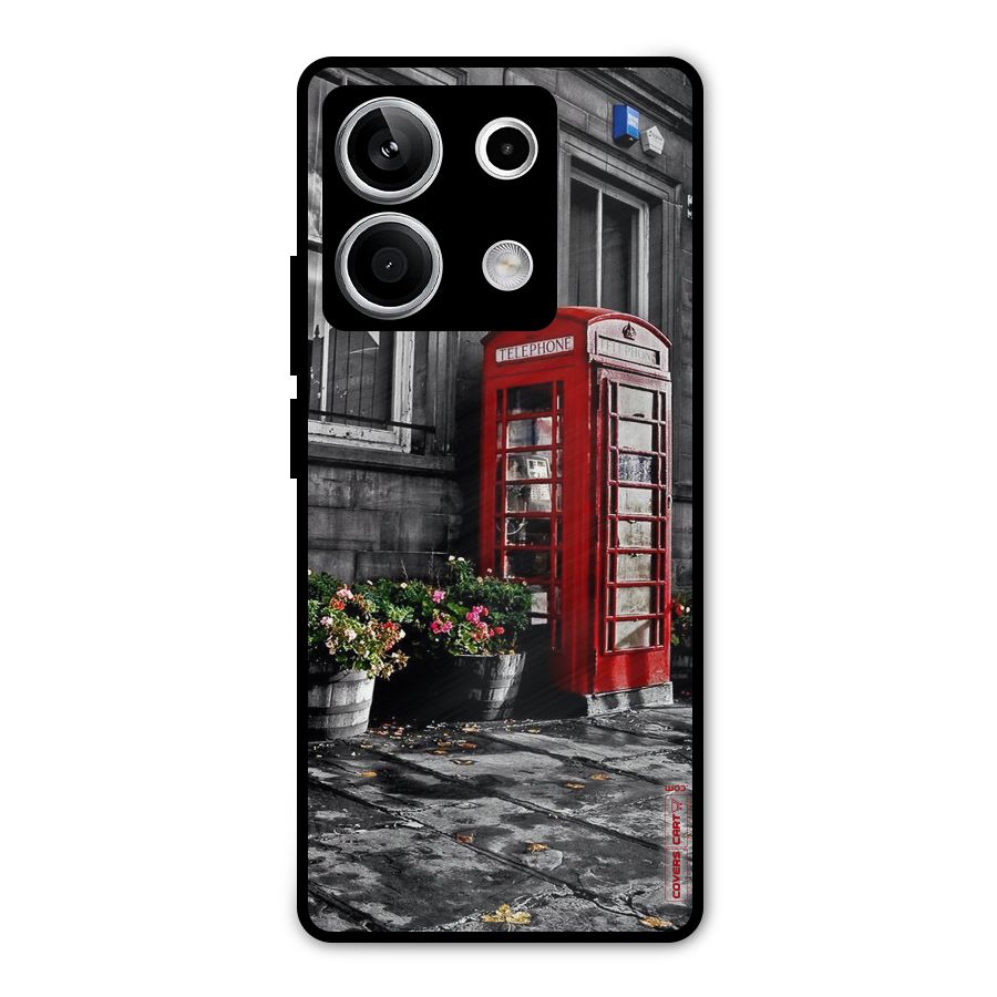 Flower And Booth Metal Back Case for Redmi Note 13 5G